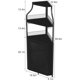 thumbnail image 3 of Industrial 5 niveles de esquina bar gabinete con glass holder-estilo rural liquor gabinete con estante y door para home bars y coffee bars, 3 of 7