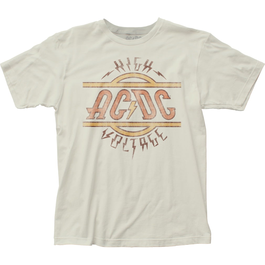 Impact Merchandise - AC/DC High Voltage T-Shirt - Vintage White - Large ...