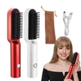 thumbnail image 2 of Alisador de pelo inalámbrico USB peine plancha de pelo de cerámica cepillo de viaje rizador de pe MABOTO Peine, 2 of 7