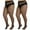 Black, variant on Yilanmy 2 Pairs Plus Size Pantyhose for Women 20D Sheer High Waist Tights