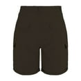 thumbnail image 5 of Women's Shorts Women Cargo Shorts Summer Loose Hiking Shorts With Pockets,Gray Women's Shorts S, 5 of 7