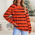 thumbnail image 2 of Tranfacy Longues Chemises à Manches pour Femmes, Chemises pour Femmes, Haut à Manches Longues pour Femmes Imprimé à Col en V avec Manches Raglan, Chandail Décontracté pour Tenues de Mode Automnales Quotidiennes, 2 of 5