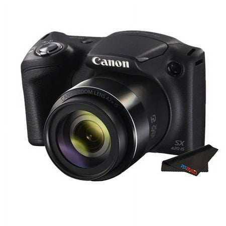Image of Canon PowerShot SX420 IS Digital Camera + Pixibytes Cleaning Cloth