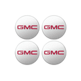 thumbnail image 1 of Centros De Rin Aluminio Brillante con Letras Rojas 4 Piezas GM PARTS, 1 of 3