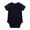 Blue, variant on JAKANYQ Infant Unisex Baby Solid Color Bodysuit Romper Onesie For 0 24 Months Boys Girls Black 12-18 Months