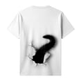 thumbnail image 7 of YUEHUA Cat Shirts for Mens Women Funny Tshirt Cat Shirt Unisex Cute 3D Cat Graphic Tee Summer Casual Short Sleeve Tops T-Shirts for Adult, 7 of 7