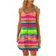thumbnail image 1 of Vestido de Verano para las Mujeres Impreso sin Mangas Cuello Redondo, Suelto de Rodilla de Longitud Vestido Casual para la Primavera, 1 of 5
