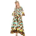 thumbnail image 5 of Sakkas Tesa Women's Off the Shoulder Top Pants Set African Ankara Print w/Pockets - 40-Multi - One Size Regular, 5 of 5