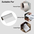 thumbnail image 4 of Unique Bargains 4.33'x295' (110mmx90m) Wax Thermal Transfer Ribbon, 1 Roll 1/2' Core Ink Out Barcode Ribbon with Core, Silver, 4 of 6
