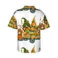 thumbnail image 3 of Daiia Thanksgiving Truck Hawaiian Shirt for Men Gentle Cotton Regular Short Sleeve Casual-Medium, 3 of 9