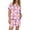Light Purple01, variant on Womens Valentin's Day Pajamas Shorts Set Love Heart Print Short Sleeve Lapel Button Down 2 Piece Pjs Sets Loose Fit Comfy Sleepwear 2 Piece Pjs Shorts Set Pink M