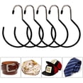 thumbnail image 5 of Colgador de anillo para bufanda, soporte para corbata, gancho para bufanda, soporte antideslizante para corbata, gancho para sombrero, estante de almacenamiento para bufanda, cinturón, bolso, 5 uds., 5 of 5
