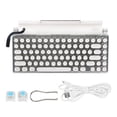 thumbnail image 2 of Mechanical Keyboard Typewriter 83 Keys  5.0 Retro Style Blue Switch Round Keycap Keyboard For Home School Cafe, 2 of 7