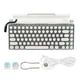 thumbnail image 2 of Teclado mecánico Bluetooth, teclado mecánico de máquina de escribir 83 interruptor azul teclado mecánico teclado de máquina de escribir diseño revolucionario, 2 of 8