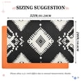 thumbnail image 3 of White Paper Art Black Background Doormats Welcome Mats Gate Pads Entryway Outdoor 32" x 20", 3 of 8