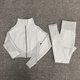 thumbnail image 1 of Chándal sin costuras para mujer, conjunto de Yoga, ropa deportiva de entrenamiento, ropa de gimnasio, Leggings de cintura alta de manga larga, trajes deportivos, 1 of 4