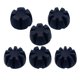 thumbnail image 5 of 6 piezas de bases de flores reutilizables de silicona para moldear velas y jabón con resina epoxi. Negro, 5 of 9
