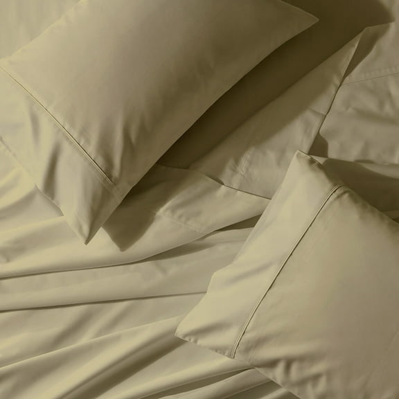 Royal Tradition 608 TC Cotton Sheet Set – Deep 22" Pockets, Oversized Flat Sheet, USA Made