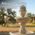 thumbnail image 5 of Sunnydaze Cornucopia Traditional Beige Polyresin 3-Tier Outdoor Water Fountain, 5 of 13