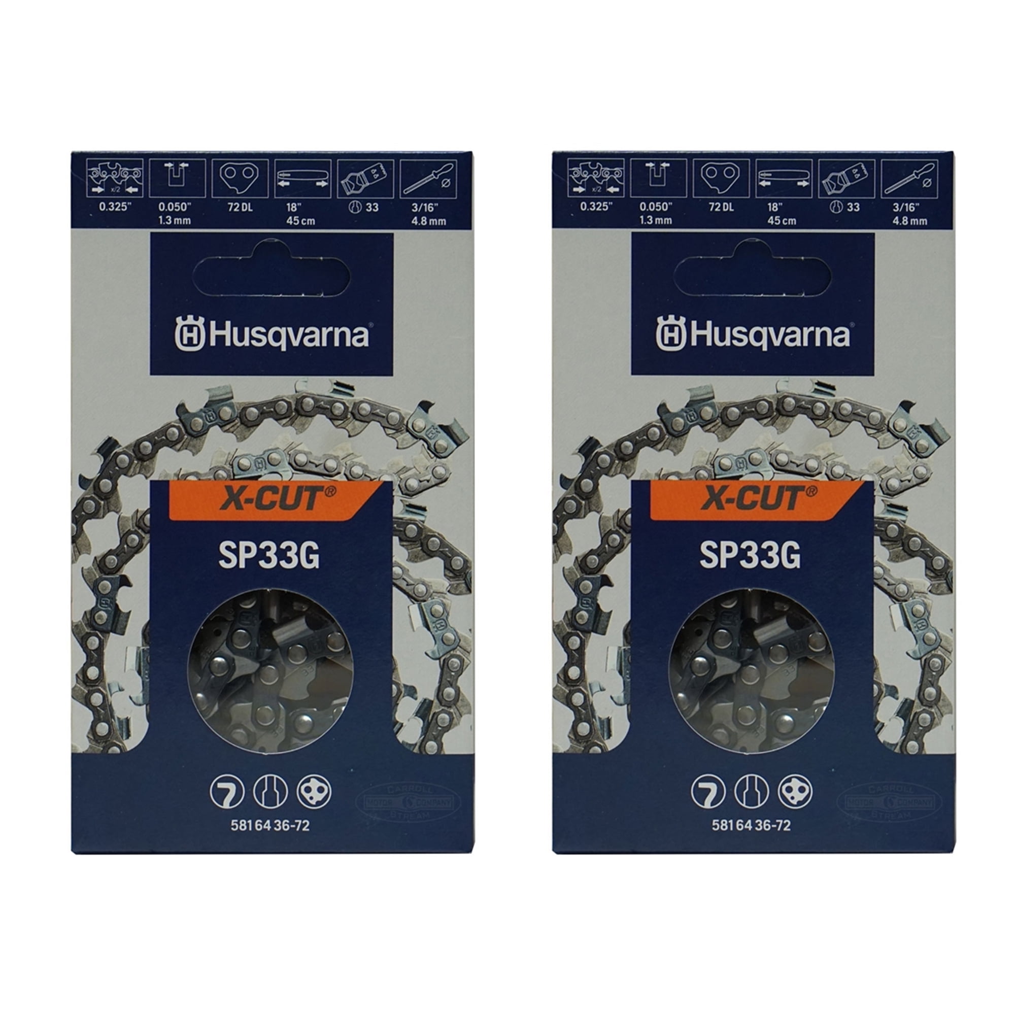 Husqvarna 18” XCut SP33G Chain for Chainsaws / 336 339 XP 340 345 346