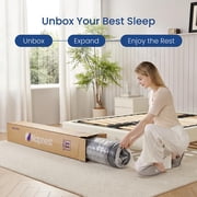 Full Mattress, 10 Memory Foam Mattress in a Box, Pocket Spring Mattress with Cooler Sleep and Pressure Relief, 54*75