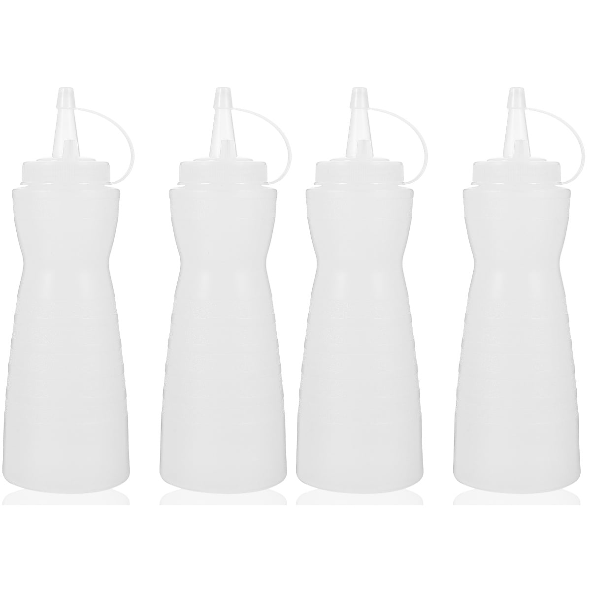 HOMEMAXS 4 Pcs Ketchup Squeeze Bottle Condiment Squeeze Container Sauce