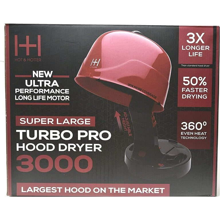 Hot & Hotter Super Large Turbo Pro Hood Dryer 3000 Ultra