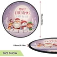 thumbnail image 3 of GZHJMY Christmas Snowman Christmas Tree Mat, Round Christmas Tree Stand Mat Decoration for Holiday Party Home Christmas Day Ornaments Floor Door, 28.3", 3 of 6