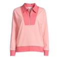 thumbnail image 3 of Time and Tru Women's Quarter Zip Sweatshirt, 3 of 5