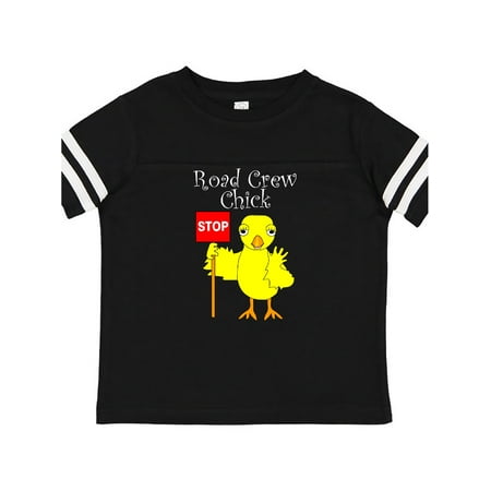 

Inktastic Road Crew Chick White Text Gift Toddler Boy or Toddler Girl T-Shirt