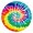 Colorful Tie Dye, variant on Colorful Tie Dye Pattern Round Fitted Tablecloth with Elastic Edge,Dining Table Cover Waterproof,Outdoor Round Tablecloth for Camping,Dining,Indoor and Outdoor