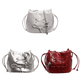 thumbnail image 1 of Bolso Bandolera Tipo Cubo para Mujer Con Lazo Hombro Cuero PU (Beige), 1 of 9