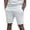 White, variant on BLCHUNen Gym Shorts for Men Casual Elastic Waist Lightweight Breathable Summer Running Workout Shorts with Pockets