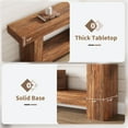 thumbnail image 2 of 63'' Long Console Table, 2-Tier Narrow Entryway Table Sofa Table with Storage, Farmhouse Wood Behind Couch Table for Living Room, Hallway, Brown, 2 of 8