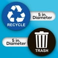 ASSURED SIGNS Recycle Sticker For Trash Can 5 by 5" 2 Pack Blue