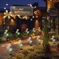 thumbnail image 5 of Luces solares para jardín, decoración al aire libre, paquete de 2 luces solares para jardín de diente de león, decoración de jardín impermeable, luces solares de flores para patio, decoración de, 5 of 5