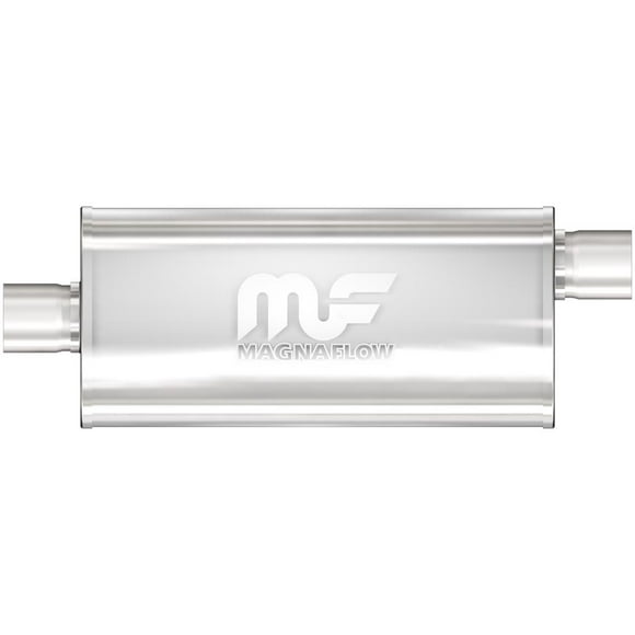 Magnaflow Performance Exhaust Muffler 12226 Single 2-1/2 Inch Offset Inlet; Single 2-1/2 Inch Center Outlet; 14 Inch Body/20 Inch Overall Length