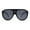 Matte Black - Black, variant on Mens Side Visor Oversized Flat Top Color Mirror Plastic Racer Sunglasses Matte Tortoise - Black