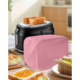 thumbnail image 5 of Pink Toaster Cover 4 Slice, Pure Pink Dustproof Bread Machine Oven Cover with Storage Pockets, Fits Most Kitchen Toasters Protector, 5 of 5