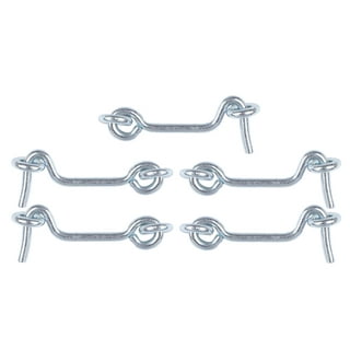 Renovators Supply Wrought Iron Cabin Eye Hooks for Doors, Gates and Sheds Set of 3