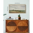 thumbnail image 6 of Drsoum Vintage Wall Art White Clouds Over Vast Grassland Landscape Painting Retro Meadow Scenery Farmhouse Kitchen Living Room Decor 8x16in Natural Framed, 6 of 7