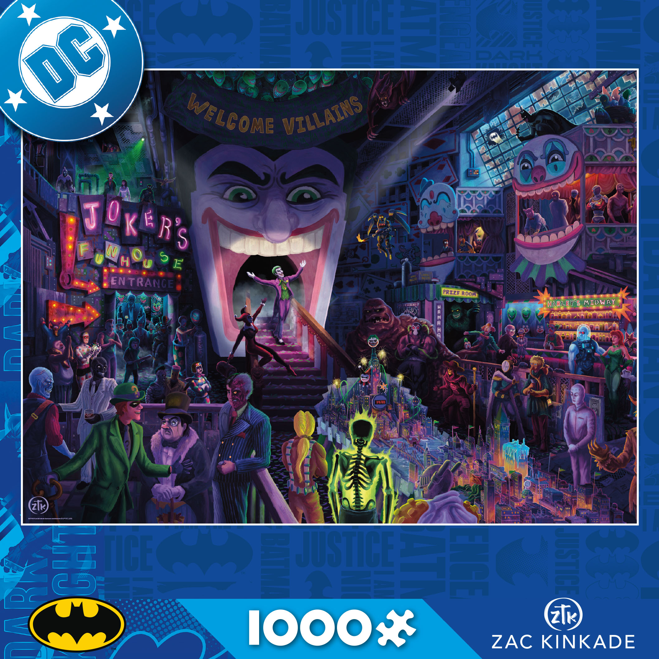 Ceaco Thomas Kinkade The Joker's Ball 1000-Piece Interlocking Jigsaw Puzzle for Children Ages 14+