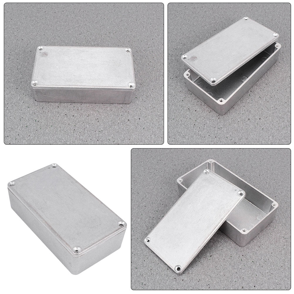 FRCOLOR Guitar Enclosure Aluminum Shell 18.80X12.00X3.70CM Silver
