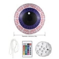 thumbnail image 2 of Globo ocular inflable de 23 pulgadas, luces LED, decoraciones de Halloween, globos oculares luminoso Abody  Blanco, 2 of 7
