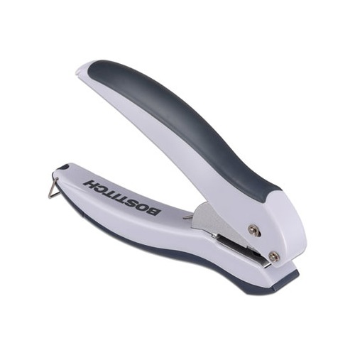 EZ Squeeze One-Hole Punch 10-Sheet Capacity, Gray
