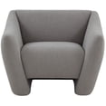 thumbnail image 4 of SAFAVIEH Couture Stefanie Modern Linen Solid Accent Chair, Light Grey, 4 of 8