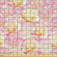 thumbnail image 2 of Ambesonne Floral Fabric by the Yard Upholstery, Roses Valentine Nature Art, 3 Yards, Pastel Pink and Pale Fuchsia, 2 of 5