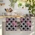 thumbnail image 4 of Grey Pink Geometric Kitchen Towels Set of 1, Black White Boho Absorbent Dish Towels for Kitchen, Microfiber Hand Towel, Quick Drying Tea Towel for Cleaning Decorative Dishcloths, 4 of 7