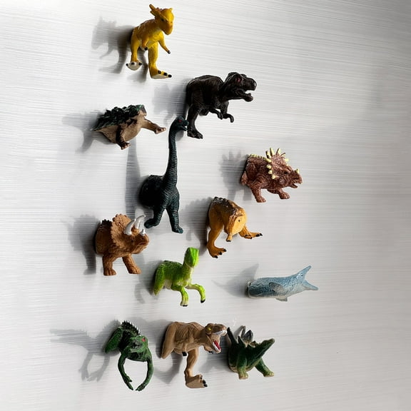 12-Count Dinosaur Theme Refrigerator Magnets