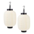 thumbnail image 3 of WORGEOUS 2 faroles plegables japoneses, farolillos colgantes de papel, farolillos decorativos con luces, 3 of 9